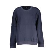 Blauw Geborduurd Fleece Sweatshirt Cavalli Class , Blue , Dames