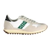 Witte Vetersneakers met Logodetail Blauer , Multicolor , Heren