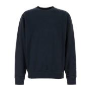 Midnight Blue Katoenen Sweatshirt Boss , Blue , Heren