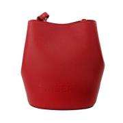 Rode Bucket Crossbody Tas Burberry , Red , Dames