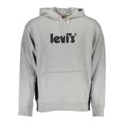 Klassiek Grijs Hoodie Levi's , Gray , Heren