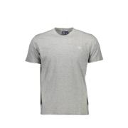 Grijze Katoenen Logo Geborduurd T-shirt Sergio Tacchini , Gray , Heren