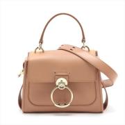 Pre-owned Leather handbags Chloé Pre-owned , Beige , Dames