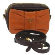 Pre-owned Leather prada-bags Prada Vintage , Orange , Dames