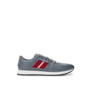 Grijze Leren Sneakers voor Mannen Bally , Gray , Heren