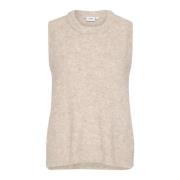 Grijze Morn Gebreid Vest Gelasz Stijl Saint Tropez , Beige , Dames