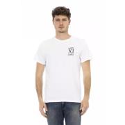 Wit Elegant T-Shirt met Frontprint Bikkembergs , White , Heren