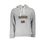 Grijs Hoodie met halve rits Napapijri , Gray , Heren