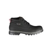 Zwarte veterschoenen met contrastdetails Carrera , Black , Heren