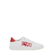 Witte Sneakers Achille Venna Salvatore Ferragamo , White , Heren