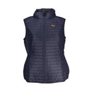 Mouwloos vest met rits en contrastdetails Napapijri , Blue , Heren