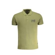 Groen Katoenen Poloshirt met Print Cavalli Class , Green , Heren