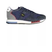 Stijlvolle blauwe sportschoenen met contrasterende accenten Blauer , B...