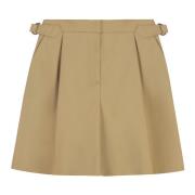 Geplooide katoenen shorts See by Chloé , Beige , Dames