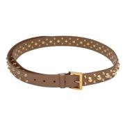 Pre-owned Leather belts Prada Vintage , Brown , Dames