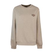 Biologisch Katoen Crewneck Sweater A.p.c. , Beige , Dames