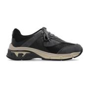 Sportschoenen met logo Emporio Armani , Gray , Heren