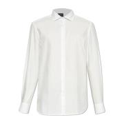 Katoenen shirt met monogram Emporio Armani , White , Heren