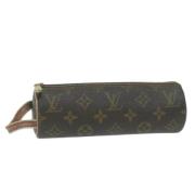 Pre-owned Canvas pouches Louis Vuitton Vintage , Brown , Dames