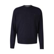 Hart Sweaters Ronde Hals Ami Paris , Blue , Heren