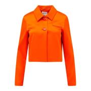 Light Jackets Semicouture , Orange , Dames