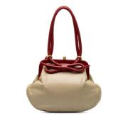 Pre-owned Leather chanel-bags Chanel Vintage , Beige , Dames