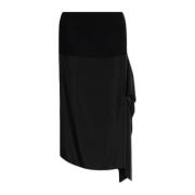 Rok gemaakt van gemengde materialen Jil Sander , Black , Dames