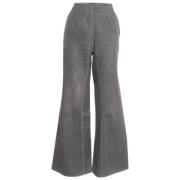 Pre-owned Denim jeans Chanel Vintage , Gray , Dames