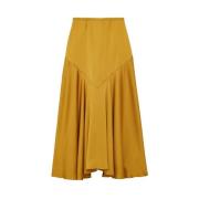 Velvette Skirt Ines De La Fressange Paris , Yellow , Dames