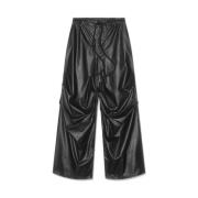 Zwarte Gedrapeerde Broek MM6 Maison Margiela , Black , Dames