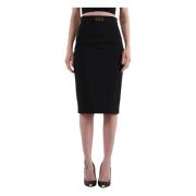 Pencil Skirts Elisabetta Franchi , Black , Dames