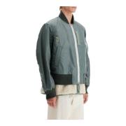 Gelaagde Hybride Bomberjack Sacai , Green , Heren