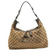 Pre-owned Canvas handbags Gucci Vintage , Beige , Dames