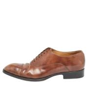 Pre-owned Leather flats Louis Vuitton Vintage , Brown , Heren