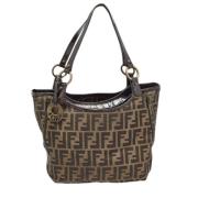 Pre-owned Canvas totes Fendi Vintage , Brown , Dames