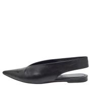 Pre-owned Leather mules Celine Vintage , Black , Dames