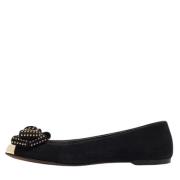 Pre-owned Suede flats Giuseppe Zanotti Pre-owned , Black , Dames