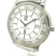 Pre-owned Stainless Steel watches Bvlgari Vintage , White , Heren