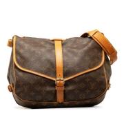 Pre-owned Canvas louis-vuitton-bags Louis Vuitton Vintage , Brown , Da...