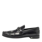 Pre-owned Leather flats Louis Vuitton Vintage , Black , Heren