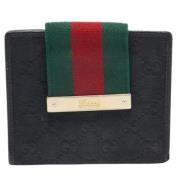 Pre-owned Canvas wallets Gucci Vintage , Black , Dames