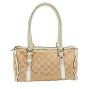 Pre-owned Canvas pouches Gucci Vintage , Beige , Dames