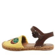 Pre-owned Leather espadrilles Dolce & Gabbana Pre-owned , Yellow , Dam...