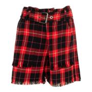 Dames geruite shorts Outlet prijs Pinko , Multicolor , Dames