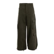 Cargo Broek Grijs Groen Zomer Pinko , Gray , Dames