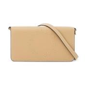 Mini Logo Print Schoudertas Stella McCartney , Beige , Dames