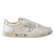 Sneakers van verouderd leer Istrice stijl Premiata , Beige , Dames