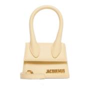 Le Chiquito Ivoor Leren Tas Jacquemus , Beige , Dames