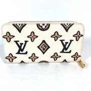 Pre-owned Fabric wallets Louis Vuitton Vintage , Beige , Dames