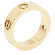 Pre-owned Fabric rings Cartier Vintage , Yellow , Dames